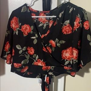 Floral crop top